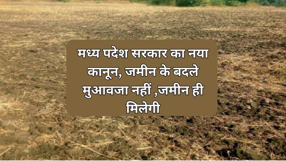 मध्यप्रदेश सरकार का नया कानून : जमीन के बदले मुआवजा नहीं, जमीन ही मिलेगी