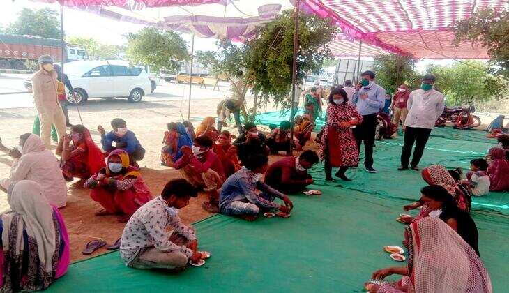 लाकडाउन में राजस्थान में फंसे रतलाम जिले के लगभग 500 मजदूरों को शासन ने पहुंचाया घर