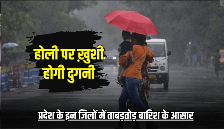 Rajasthan Weather Update: होली पर ख़ुशी होगी दुगनी, प्रदेश के इन जिलों में ताबड़तोड़ बारिश के आसार, मौसम विभाग ने जारी किया अलर्ट