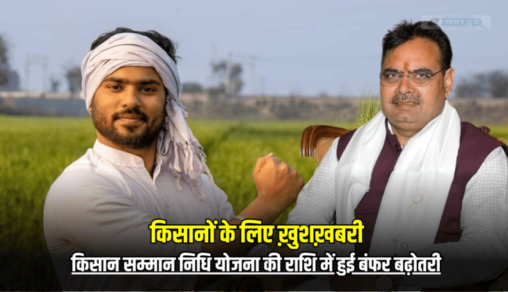 खुशखबरी, राजस्थान में किसानों के लिए ख़ुशख़बरी, मुख्यमंत्री किसान सम्मान निधि योजना की राशि में हुई बंफर बढ़ोतरी, अब मिलेंगें इतने रूपए -Aapno Agrani Rajasthan