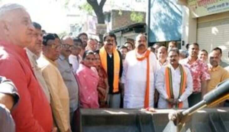 प्रगति का नया मार्ग होगा चांदनी चौक-बाजना बस स्टैंड फोरलेन - कैबिनेट मंत्री चेतन्य काश्यप