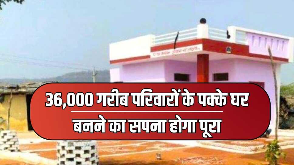 36,000 गरीब परिवारों के पक्के घर बनने का सपना होगा पूरा-लाभार्थियों के खातों में पहली किस्त के रूप में भेजे 150 करोड़