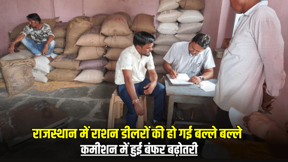 राजस्थान में राशन डीलरों की हो गई बल्ले बल्ले, कमीशन में हुई बंफर बढ़ोतरी, जानें अब एक क्विंटल पर कितना मिलेगा