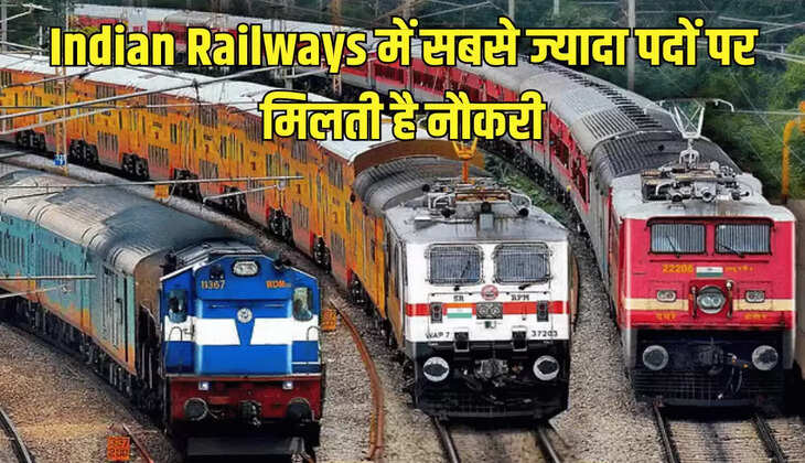 Indian Railways में सबसे ज्यादा पदों पर मिलती है नौकरी