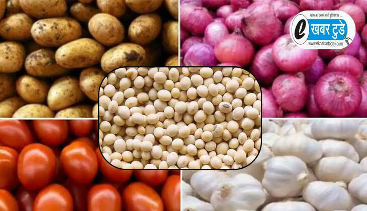 प्याज,आलू, लहसुन ,सोयाबीन भाव