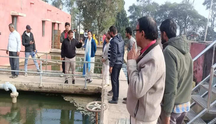 वाटर ट्रीटमेंट प्लांट मोरवनी का निरीक्षण किया