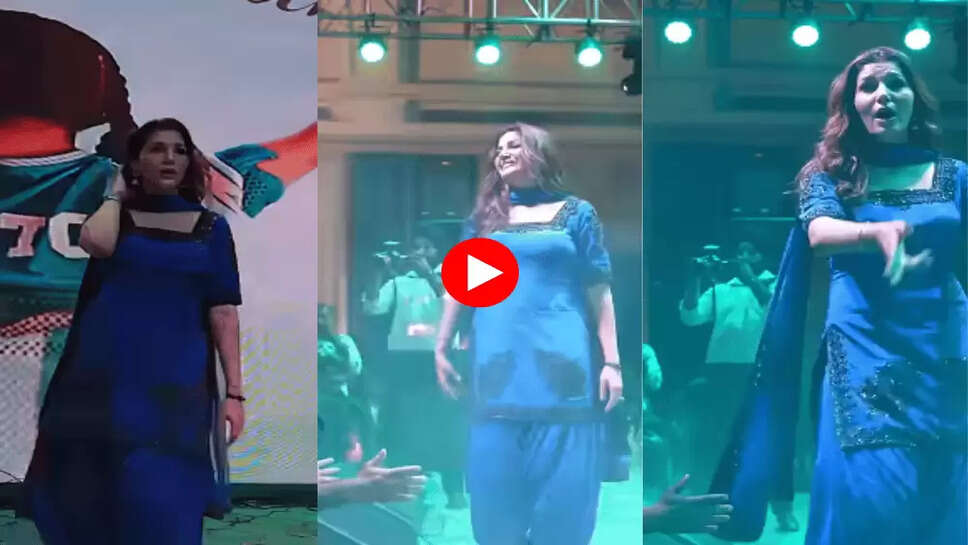 Sapna Choudhary ने नीले सूट में 'पानी छलका में भीज गई' पर किया धमाकेदार डांस