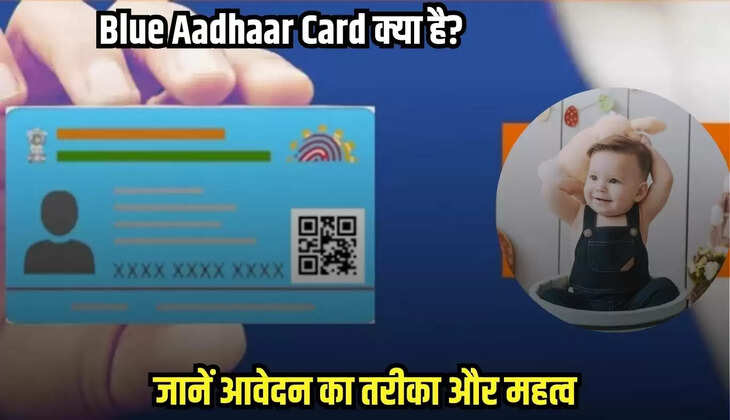Blue Aadhaar Card