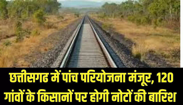 Project Approval : &nbsp;छत्तीसगढ में पांच परियोजना मंजूर, 120 गांवों के किसानों पर होगी नोटों की बारिश&nbsp;