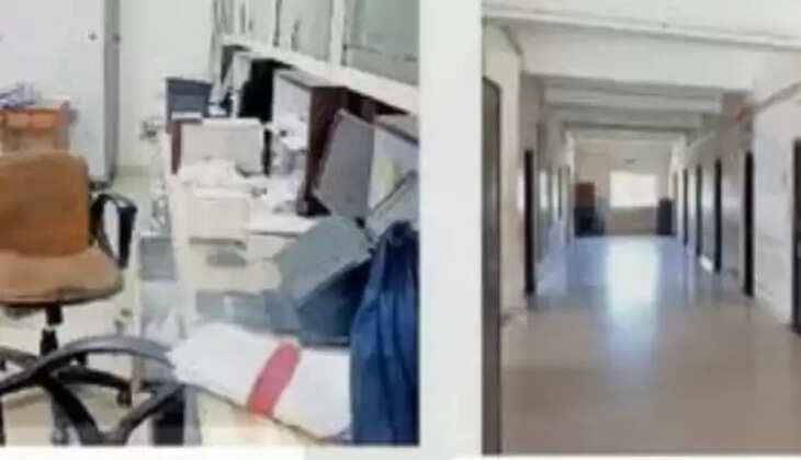 Mandsaur कार्यालय में दोपहर तक सन्नाटा पसरा