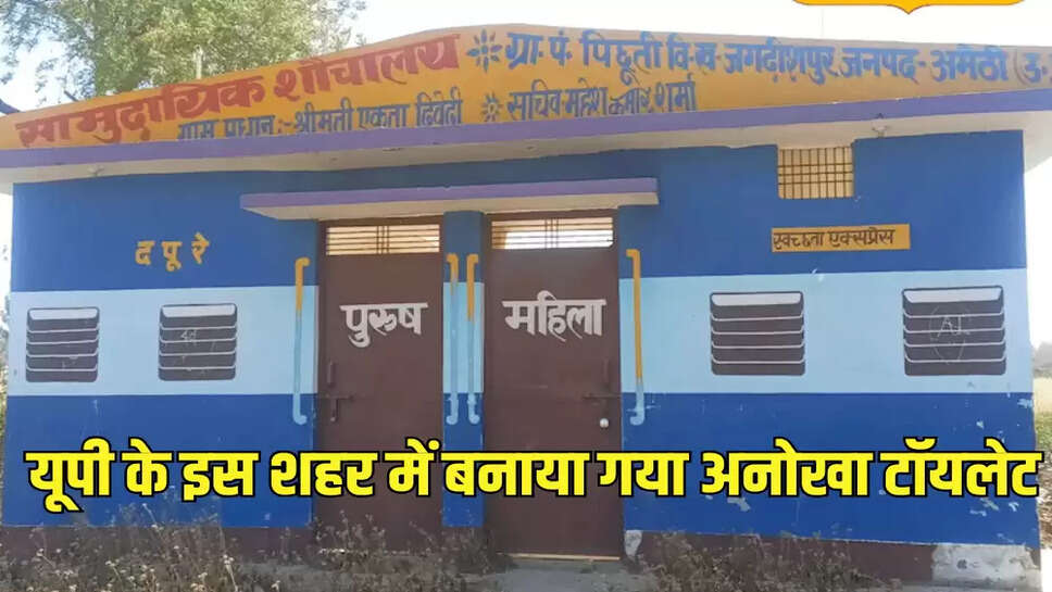 यूपी के इस शहर में बनाया गया अनोखा टॉयलेट, 