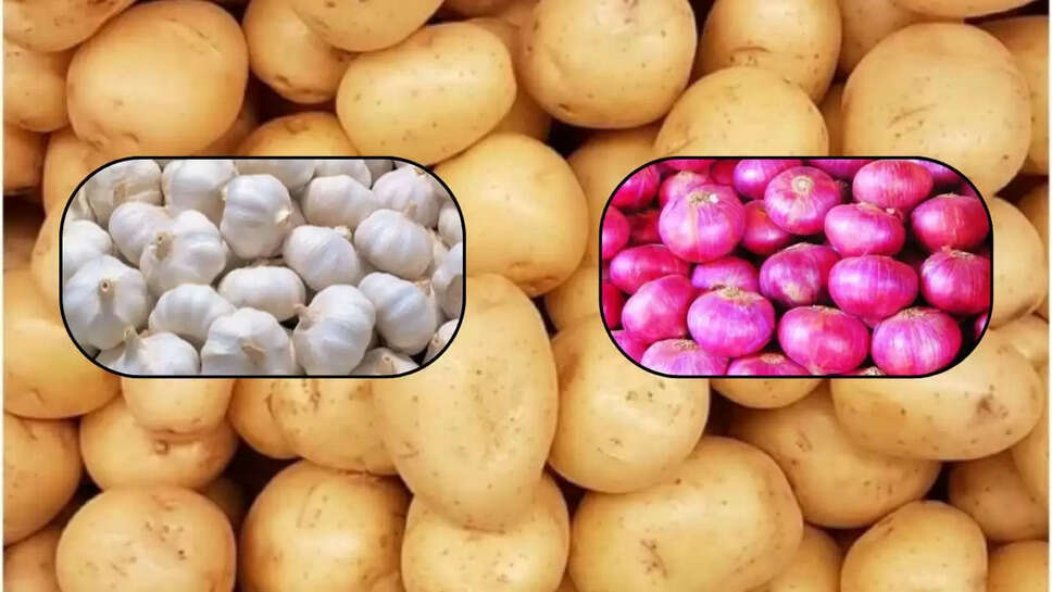 प्याज के भाव स्थिर, आलू कमजोर, लहसुन