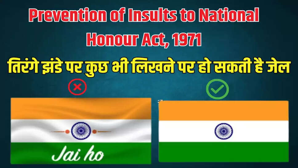 तिरंगे झंडे पर कुछ भी लिखने पर हो सकती है जेल