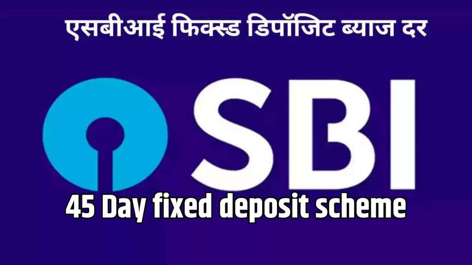 sbi launches new scheme 45 day
