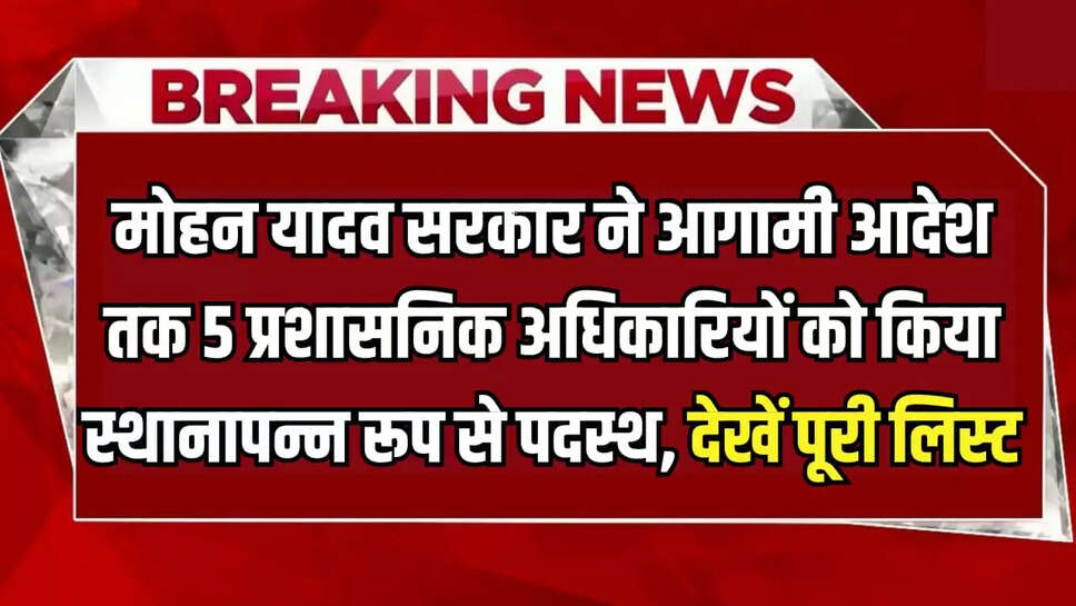 स्थानापन्न रूप से पदस्थ MP NEWS,