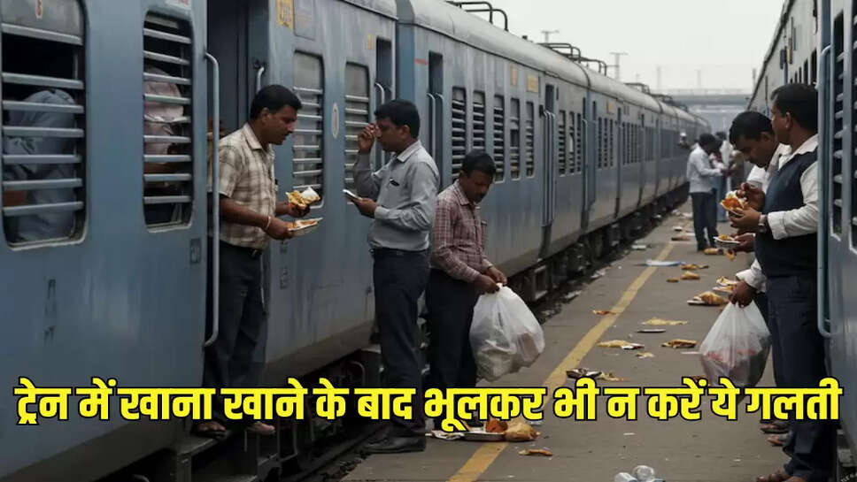 ट्रेन में खाना खाने के बाद भूलकर भी न करें ये गलती