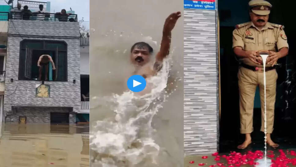 इस दरोगा ने गंगा में बाढ़ आने पर किया ये अनोखा काम