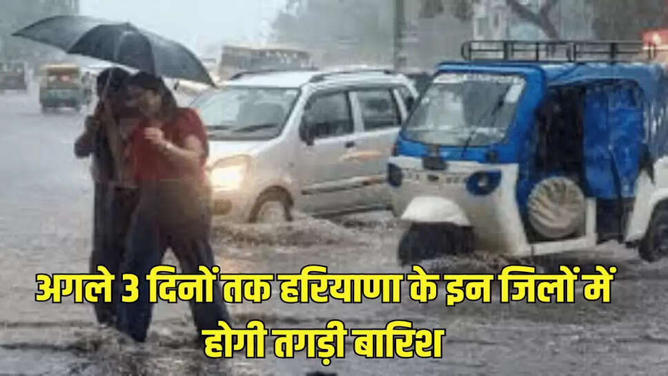 अगले 3 दिनों तक हरियाणा के इन जिलों में होगी तगड़ी बारिश