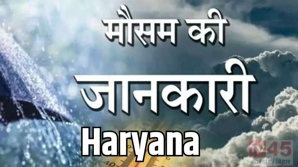 Alert of thunderstorm 17 districts Haryana today