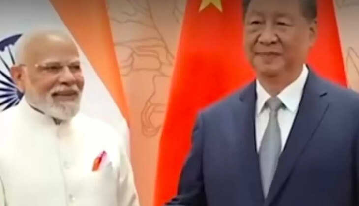 पीएम नरेंद्र मोदी, जिनपिंग से की मुलाकात