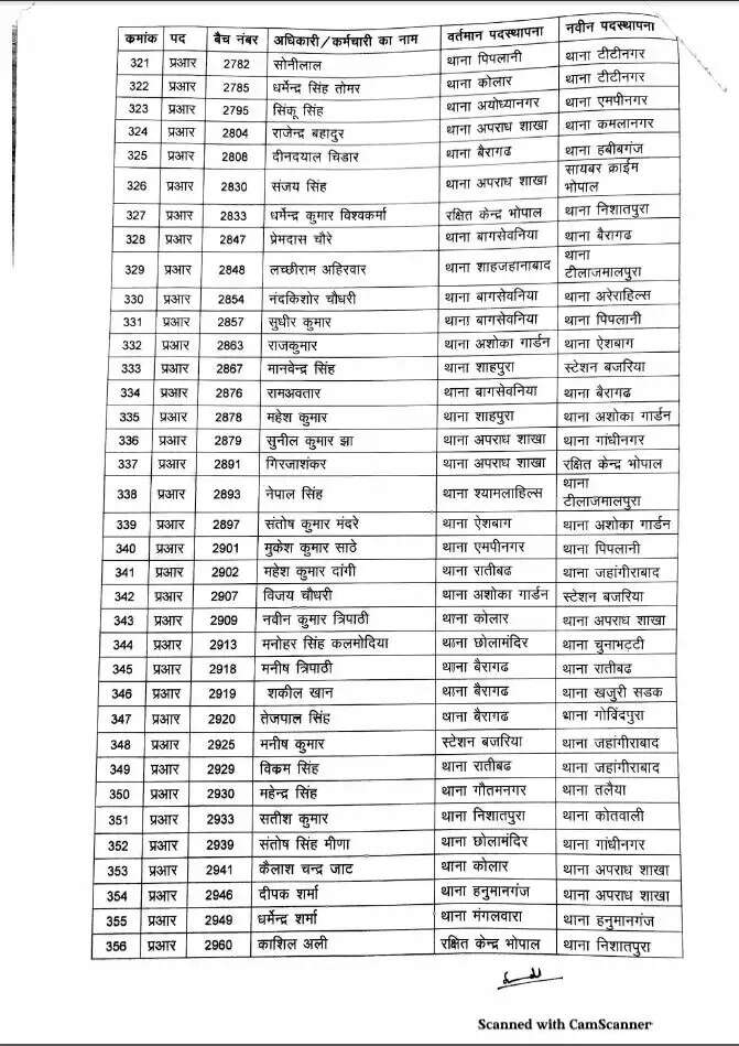  Police Department transfer update  9