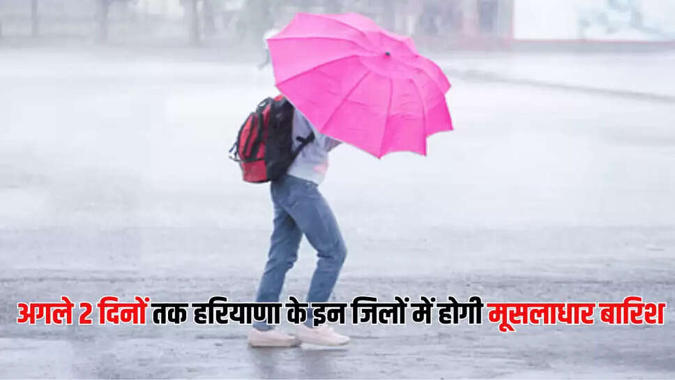अगले 2 दिनों तक हरियाणा के इन जिलों में होगी मूसलाधार बारिश