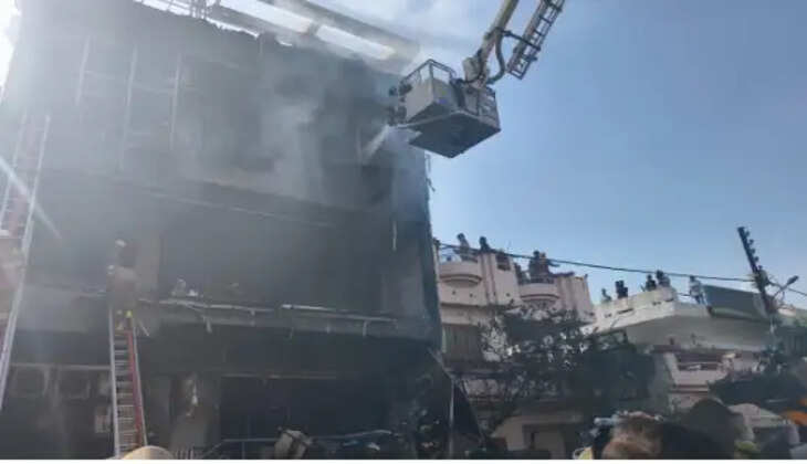 Massive fire breaks out