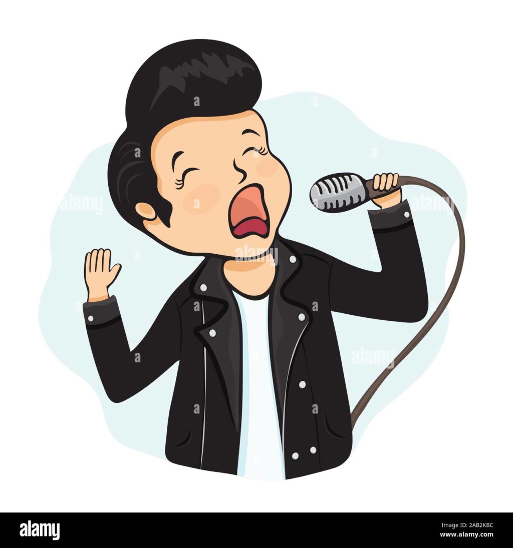 singer cartoon